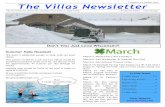 Volume 8, #3, March, 2019 The Villas Newsletter · Repair existing bad spots on asphalt driveways. Replace driveway asphalt and also improve drainage on Tuscany Way 2321, 2323, 2315