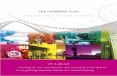 at a glance · the canberra plan towards our second century at a glance … building on our achievements and investing in our future. Designed by Publishing Services 08/0942 as we