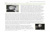Marie Curie comprehension A - Hill Avenue Academy · 2020-05-22 · Marie Curie (1867 – 1934) and her family were heartbroken. Marie Sklodowska was born in Warsaw, Poland, on November