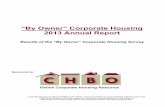 “By Owner” Corporate Housing 2013 Annual Reportww1.prweb.com/prfiles/2014/01/21/12319760/2013CHBOAnnualRep… · Corporate Housing by Owner (CHBO) is the highest volume corporate