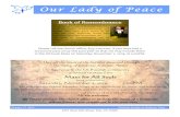 Book of Remembrance - Welcome | Our Lady of Peace · 2019-10-27 · Book of Remembrance Our parish Book of Remembrance is available in the vestibule throughout October. You may write