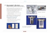 Rosedale Model HSS300 and HSS750 Knife-Edge Seal Single ...€¦ · Single Cartridge Housings for Liquids The Rosedale Model HSS single element filter housing is an all stainless