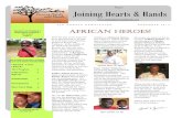 Peace! Joining Hearts & Hands 8 T H A N N U A L N E W S L ... · AFRICAN HEROES!AFRICAN HEROES! INSIDE THIS ISSUE: 2012 Progress 2 E-Newsletter Sign-up 2 Joining Hearts & Hands 8