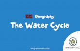 Geography The Water Cycle · The Water Cycle 1. The sun warms the sea 2. The sea water evaporates and turns into water vapour 3. The water vapour rises into the air 4. It condenses