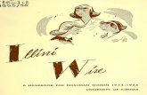 Illini wise : written for freshman women · :t6u.ia 1955/56 ahandbookforfreshmanwomen1955-1956 universityofillinois