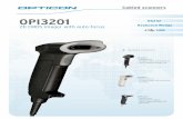 OPI3201 - BarcodesInc · OPR3201 • Cabled device • Barcode laser scanner • RS232, Keyboard Wedge, USB • With stand. OPI3201_002 Basic Product Specifications Operating indicators