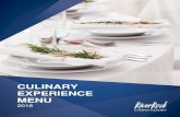 CULINARY EXPERIENCE MENU - River Rock Casino Resort · CULINARY EXPERIENCE MENU - LUNCH PLATED LUNCH * Design your own two-course plated lunch menu. Listed Entrées are priced on