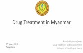 Drug Treatment in Myanmar Myanmar double burden of Heroin and Amphetamine • Long history of Heroin use and emerging of amphetamine use • Poppy cultivation and ATS production •