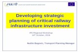Developing strategic planning of critical railway ... · Improvement of the railway link Durres - Vora-Shkodra-Hani Hotit Core 140 165 Route 2 MNE ... Western Balkans 2. Establishment