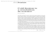 Cold Fusion Is a Revolution in Science...Aug 16, 1991  · Cold fusion is a revolution • • In sCience by Carol White This author attended the Second Annual Cold Fusion Conference