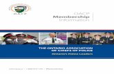 OACP Membership Information · The OnTariO assOciaTiOn Of chiefs Of POlice Membership Information I Page 06 2015-2016 Board of Directors executive 01 - President, chief Jeff McGuire,