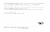 WATER RESOURCES OF INDIANA COUNTY, PENNSYLVANIA · Water-Resources Investigations Report 95-4164 Prepared in cooperation with the PENNSYLVANIA DEPARTMENT OF CONSERVATION AND NATURAL