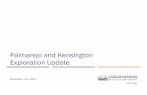 Palmarejo and Kensington Exploration Update · 12/13/2017  · JC 2016 4 Exploration at Palmarejo has generated multiple new, high-grade discoveries near existing infrastructure Palmarejo