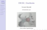 CM-S3 : Courbures - Claude Bernard University Lyon 1math.univ-lyon1.fr/.../Pdf_MG1/Diaporama_CM-S3.pdf · COURBURES PRINCIPALES et notées 1(p) et 2(p) (éventuellement 1(p) = 2(p)).