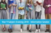 Year 9 Subject Evening - Redcliffe State High School · Presentation overview QCE SET Plans Senior Pathways (ATAR v Applied Pathways) Selecting subjects for Year 10 Certificate II