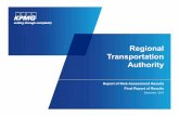 Regeg o aional Transportation Authority · Scope and Objective Highlights Conducted a system-wide (RTA, CTA, Metra, Pace) risk assessment • Service Boards and RTA identified their