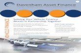 Davenham Asset Finance€¦ · 2007 Rolls Royce Phantom for £130,000 from Rolls Royce, with previous trading and personal adverse history. The Davenham Solution We financed the car