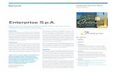 Enterprise S.p.A. · Overview Enterprise S.p.A. is a leader in the develop-ment of technology and organization solutions dedicated to the financial services industry.