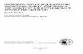 HYDROGEOLOGY OF SOUTHWESTERN …Kettle Moraine Springs fish hatchery in coopera tion with the Wisconsin Department of Natural Resources. The dolomite aquifer is overlain by more than