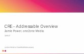 CRE – Addressable Overvie · CRE – Addressable Overview Jamie Power, one2one Media 10-5-17 one2one Media is a Cross MediaWorks company . today’s television marketplace is complex.