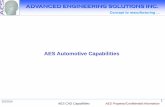 AES Automotive Capabilities - HPCシステムズ株式会社...AES Property/Confidential information 2 AES CAD Capabilities 2/2/2010 Advanced Engineering Solutions Inc. (AES), is one