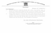 NOTICE - Chhattisgarh High Courtcghighcourt.nic.in/causelists/190614supp.pdf · 2017-11-24 · NOTICE Bilaspur, Dt. 18/06/2014 On 19/06/2014 1. Division Bench-II comprising Hon'ble