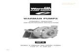 WARMAN PUMPS - Suresealsureseal.co.za/pumps/xG IM[1].pdf · AND GRAVEL PUMPS These pumps are of heavy-duty construction, designed for continuous pumping of highly abrasive slurries