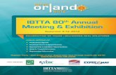 IBTTA 80 Annual Meeting & Exhibition · IBTTA 80th Annual Meeting & Exhibition September 9-12, 2012 CELEBRATING 80 YEARS | DELIVERING REAL SOLUTIONS ANNUAL MEETING KIT: W Preliminary