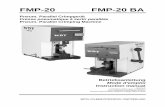 FMP-20 FMP-20 BA...La machine FMP-20 sert les cosses à sertir par la commande à pied pneumatique. Toutes les machines FMP-20 sont équipées par un système de verrouillage pneumatique