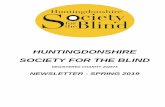 HUNTINGDONSHIRE SOCIETY FOR THE BLIND · ST IVES SOCIAL GROUP St Ives Methodist Church Hall, The Waits, St Ives. Venue, Activity & Time Wed 17th April Fraud chat by NatWest 2pm –