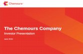 The Chemours Company...Global Market Leader with Premier ... Key Brands include Teflon ®, Freon , Opteon , ... refrigerants Today Potential Market Opportunity(1) Fire extinguishants