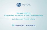 Brazil 2010 Eleventh Annual CEO Conference€¦ · Eleventh Annual CEO Conference Luiz Eduardo Moreira Caio. PROMOTING CONSUMER DEMAND AT THE POINT OF SALE Ice Cold Merchandising