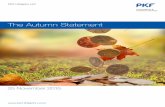 The Autumn Statement - PKF Littlejohn · 4 THE AUTUMN STATEMENT - 25 NOVEMBER 2015 - PKF LITTLEJOHN Business measures Small business rate relief The Government has announced that
