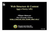Web Structure & Content - Indiana University Bloomingtoncarl.cs.indiana.edu/fil/Web/WAW2002.pdf · 2014-09-04 · WAW 2002 Exploiting the Web’s text and link cues •Pages close