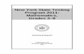 New York State Testing Program 2011: Mathematics, Grades 3–8p1232.nysed.gov/assessment/reports/ei/tr38math-11.pdf · GRADE 8 MATHEMATICS 2011 SS FREQUENCY DISTRIBUTION, STATE .....