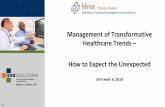 Management of Transformative Healthcare Trends How to ... · Estimated 2018 US Healthcare Spending by Payer Source * Sources: CMS/NHE with 4.6% year over 2015-2016 and an estimated