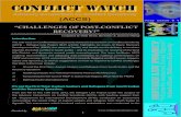 CONFLICT WATCH - Refugee Law Project · CONFLICT WATCH refugee law project “A Centre for Justice and Forced Migrants” School of Law, Makerere University Advisory Consortium on