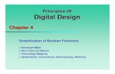 Simplification of Boolean Functions - IUMA - ULPGCnunez/clases-FdC/.../Chapter04.pdf · Principles Of Digital Design Chapter 4 Simplification of Boolean Functions zKarnaugh Maps zDon’t