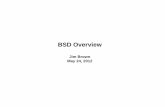 BSD Overview · BSD Overview. III – Cool Hot Stuff • Batteries Included • ZFS , Hammer • pf Firewall, pfSense • Capsicum • Virtualization Topics • Jails, Xen, etc. •
