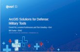 ArcGIS Solutions for Defense: Military Tools€¦ · Implemented by Users, Partners, and Esri •Popular (500K Downloads) •Extensive (450+) •Fully Supported Data Models Apps Dashboards