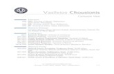 Vasileios Chousionis – Curriculum Vitaechousionis/ChousionisCV.pdf · Curriculum Vitae Education 2008 PhD,UniversityofHelsinki,Mathematics. ThesisAdvisor: PerttiMattila ... Jan2015
