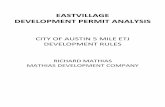 EASTVILLAGE DEVELOPMENT PERMIT ANALYSIS€¦ · ** If actual costs exceed schedule, the actual costs should be levied. Meter Accuracy Test Fee Reconnect Fee Temporary Reconnection