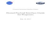 Hosted Payload Interface Guide for Proposers€¦ · Center’s Hosted Payload Office, and The Aerospace Corporation. Their contributions have been remarkable, timely, and accurate.