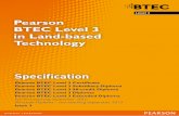 Pearson BTEC Level 3 in Land-based Technology€¦ · For fi rst teaching September 2010 90-credit Diploma – fi rst teaching September 2013 Issue 3 Pearson BTEC Level 3 in Land-based