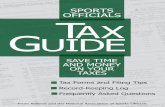 SPORTS OFFICIALS TAX GUIDE - NEGOA · 2018-01-14 · 8 Sports Officials Tax Guide The employee pays income tax on that income through wage withholding based on information provided