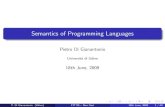 Semantics of Programming Languagescms.uns.ac.rs/fit2009/slides_semantics_one_21.pdf · Scott-Domains { consistently complete dcpo SFP-Domains Continuous-Domains Coherent spaces Di