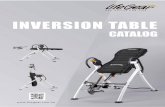 INVERSION TABLE - lifegGear Taiwan Limited · Removable Lumbar Pillow Provides Comfortable Lower Back Support While Inverting Big Foam Covered Handlebars for Easy Return to the Upright