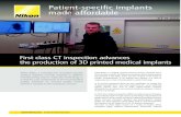 Patient-speciﬁ c implants made affordable · patient speciﬁ c view. And to make patient-speciﬁ c implants affordable for all patients and national healthcare systems in terms