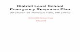 District Emergency Response Plan public 05.17 · school ERP, appropriate training and drilling is required to ensure that all district personnel, and school personnel, and students