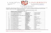 PROVISIONAL GRADUATION LIST - Laikipia University...2007/12/18  · 105 L11/1/00053/2014 KARIUKI, Peter Gitonga 106 L11/1/00132/2014 KARIUKI, Francis Macharia 107 LS11/EMB/1/00036/2014